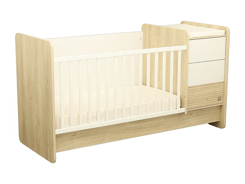 Lettino combinato 140x70 evolutivo in 90x190