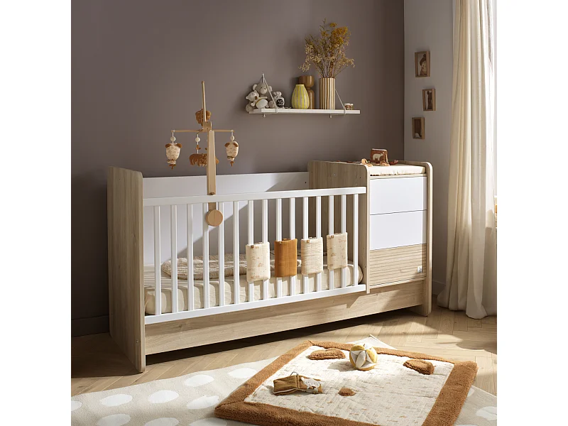 Cama combinada 140x70 convertible a 90x190