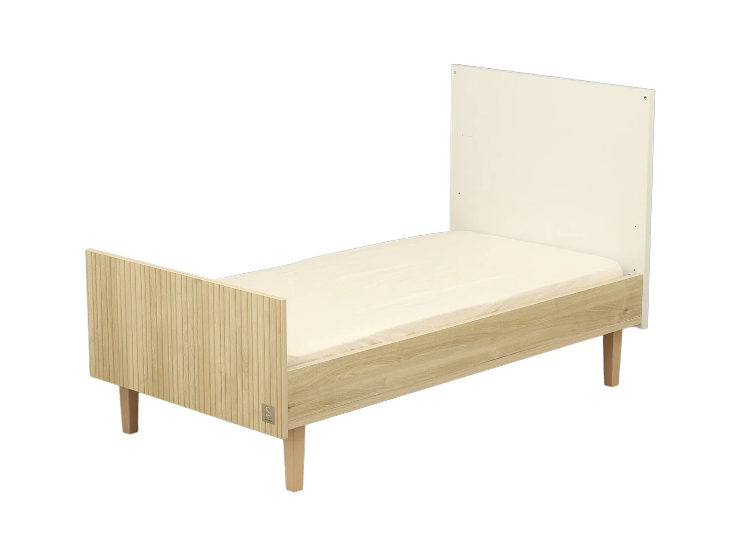 Lit évolutif 140x70 - Little Big bed sur pieds bois PALOMA - Sauthon