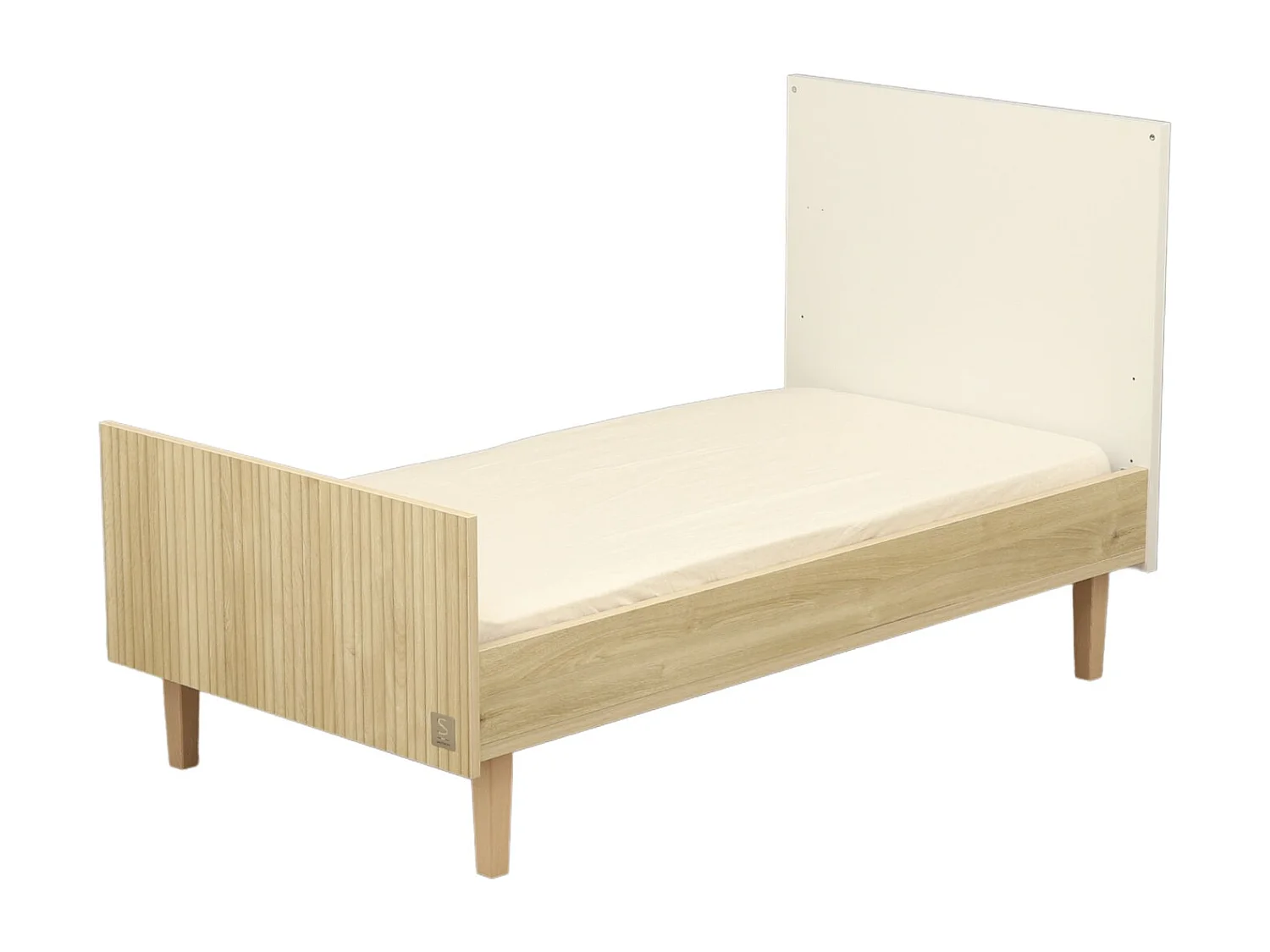 Lit évolutif 140x70 - Little Big bed sur pieds bois PALOMA - Sauthon