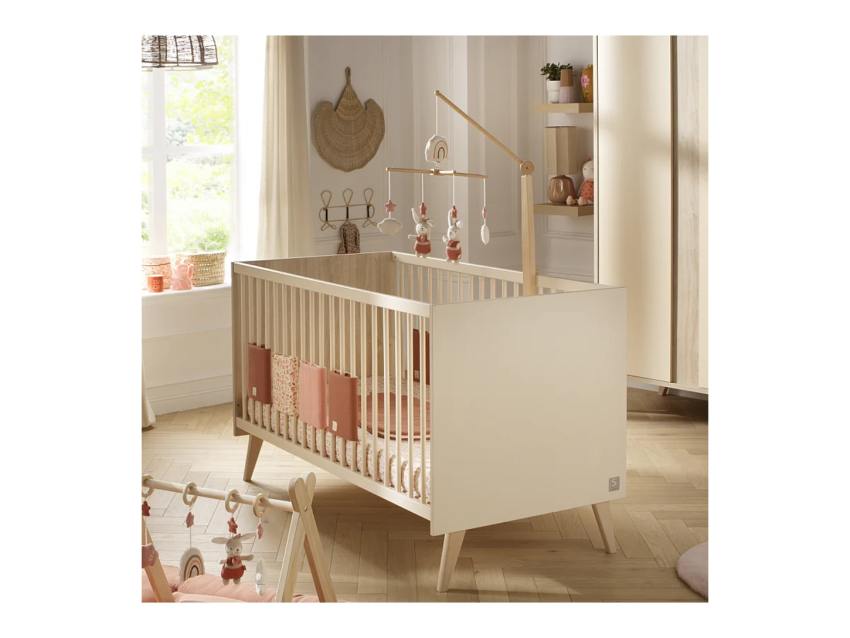 Lit évolutif 140x70 - Little Big Bed sur pieds MELINEE - Sauthon