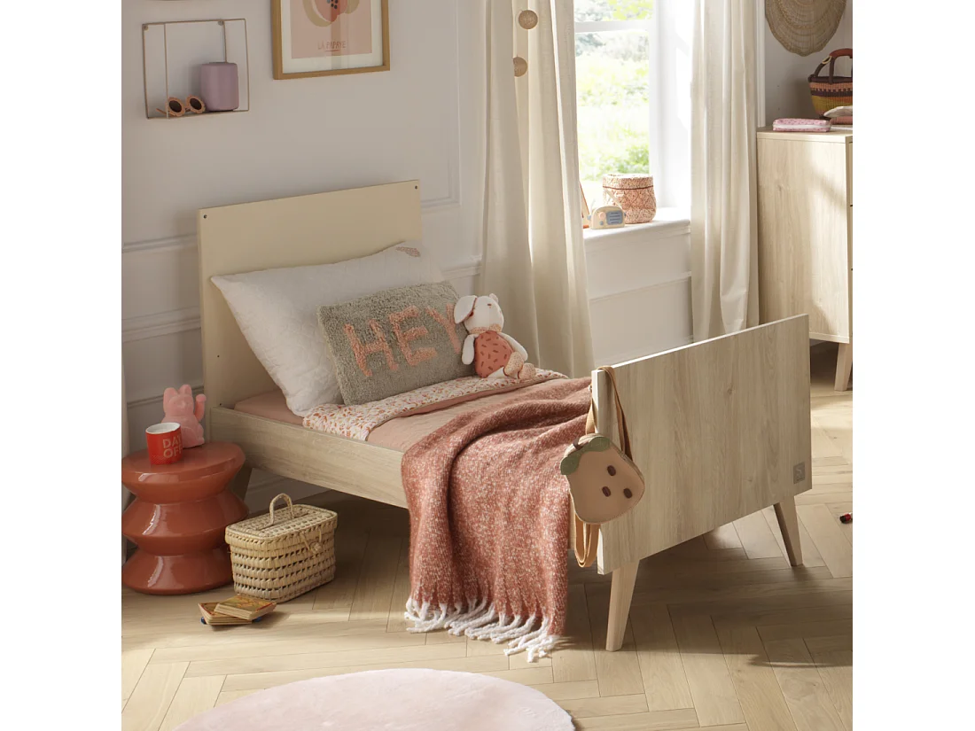 Lit évolutif 140x70 - Little Big Bed sur pieds MELINEE - Sauthon