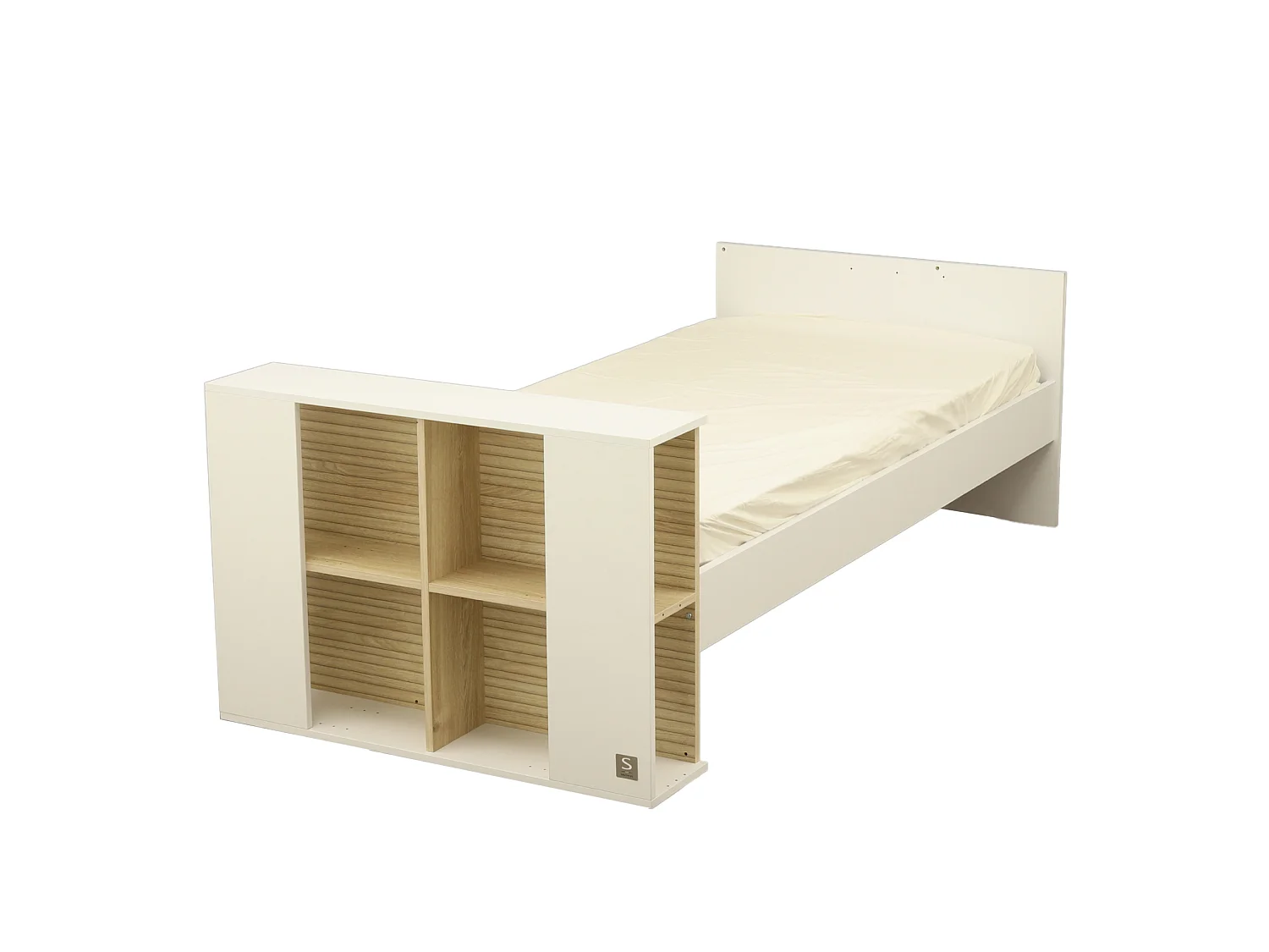 Chambre bébé évolutive Paloma, Lit 120x60 évolutif et Commode à langer 3 tiroirs - Chêne sépia PALOMA - Sauthon