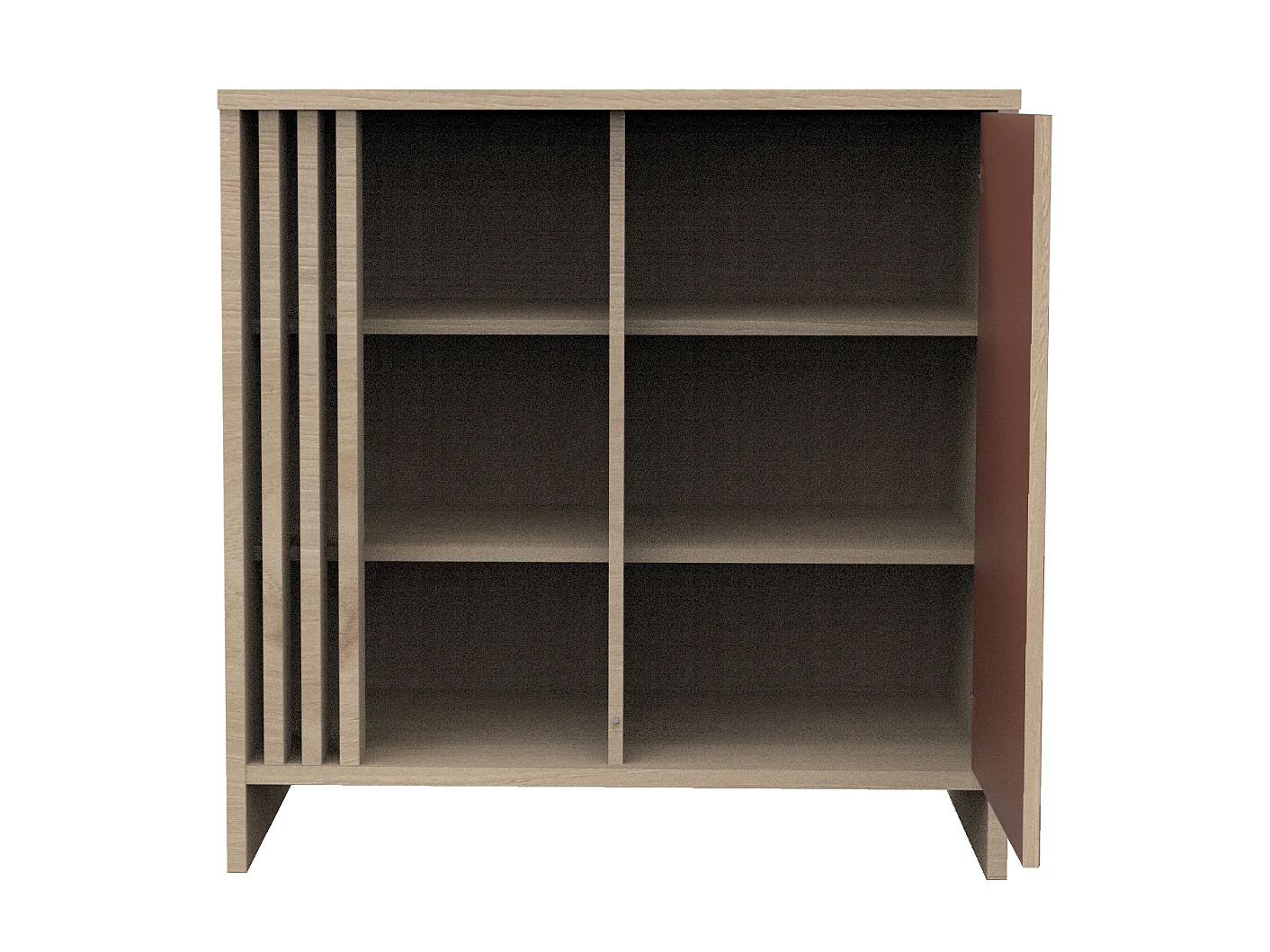 Chambre bébé complète Tokyo, Lit 120x60 et Commode à langer claustra - Chêne suave TOKYO - Sauthon