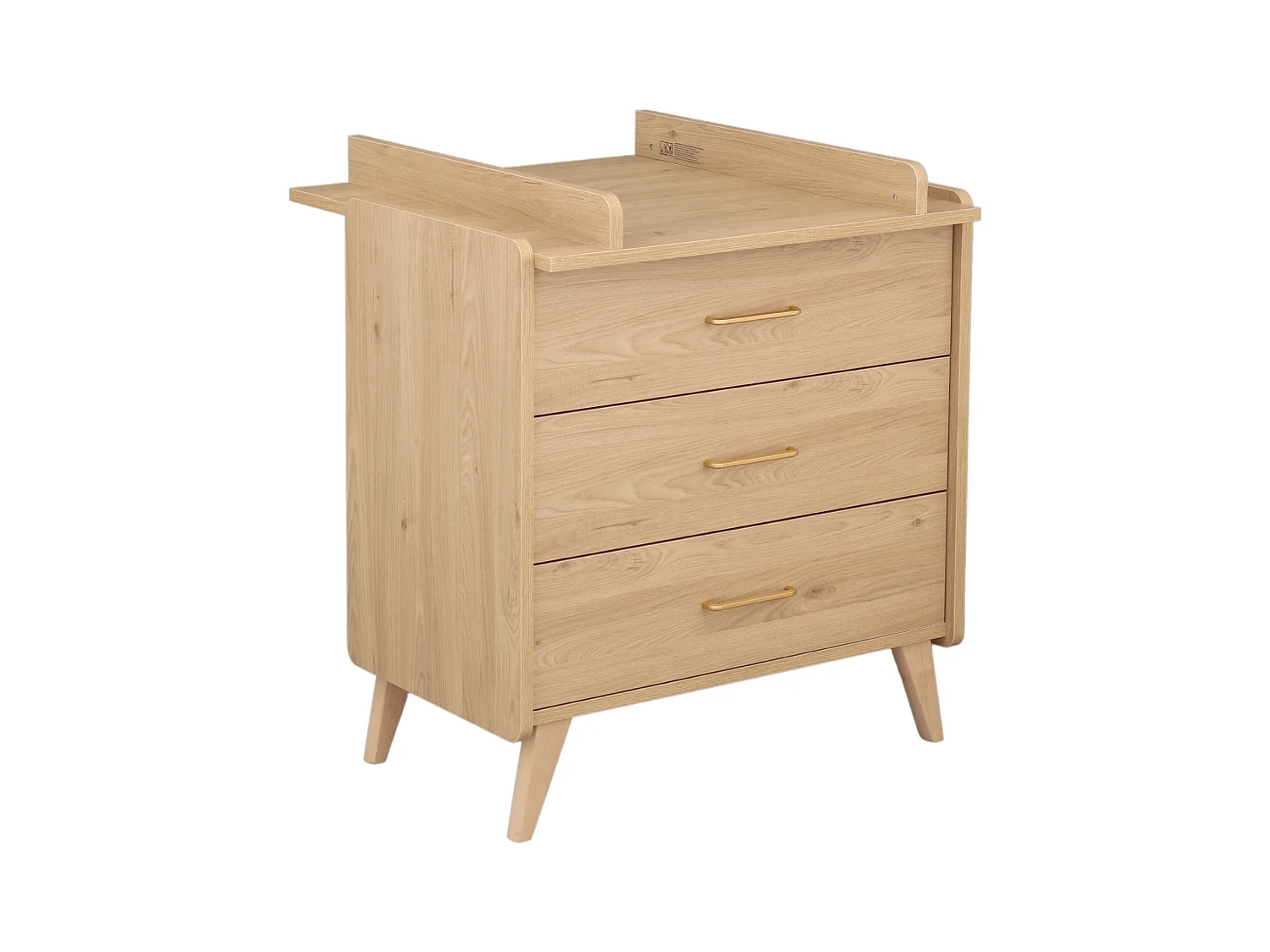 Chambre bébé complète Arty, Lit 120x60 et Commode à langer - Chêne suave ARTY - Sauthon