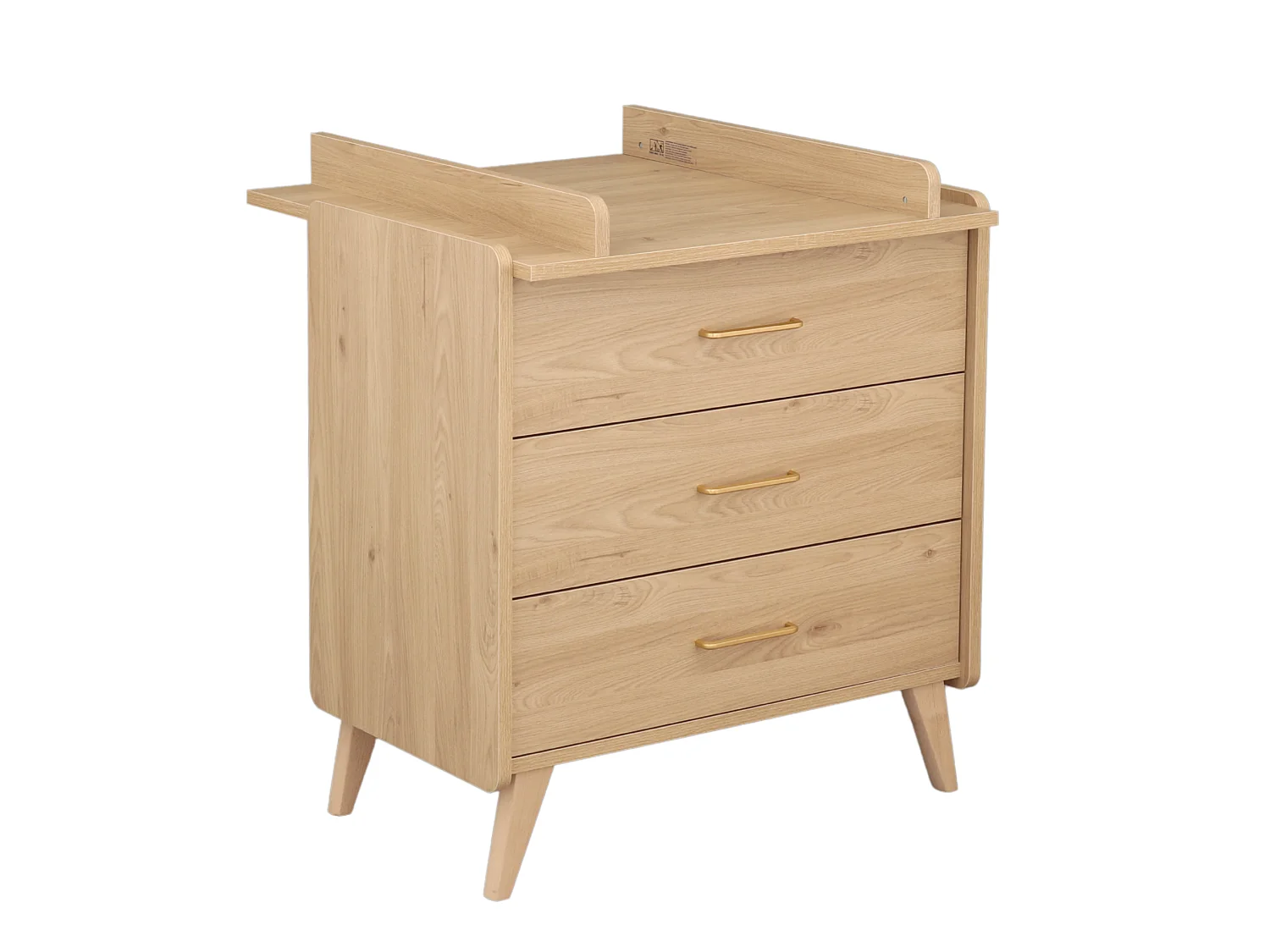 Chambre bébé complète Arty, Lit 120x60 et Commode à langer - Chêne suave ARTY - Sauthon