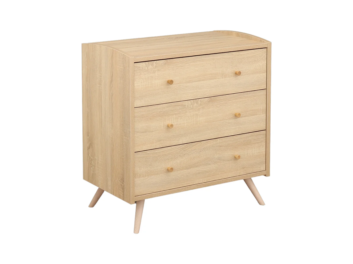 Chambre bébé évolutive Access, Lit 140x70 et Commode à langer - Chêne doré ACCESS - Sauthon