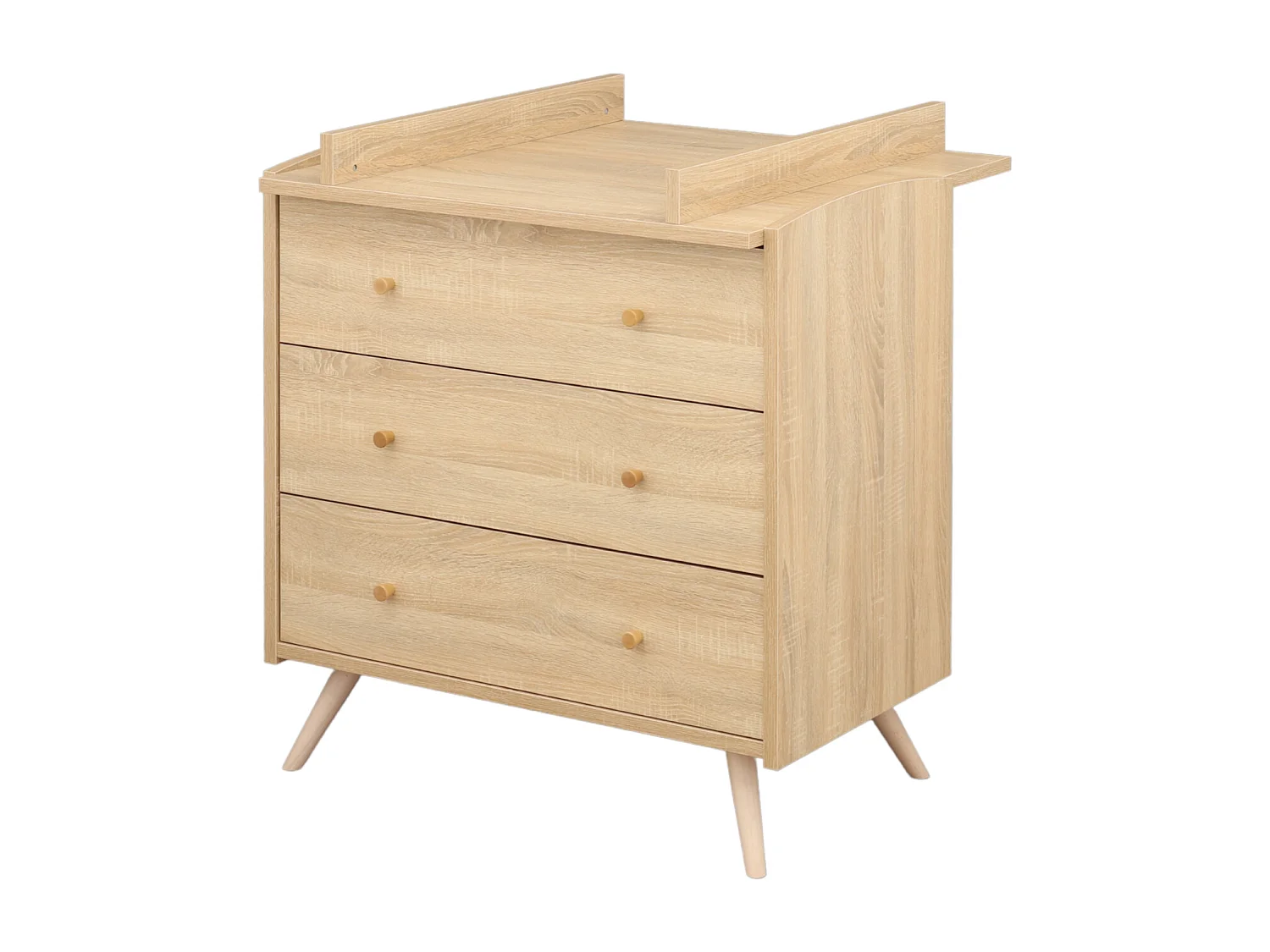 Cameretta Access, letto 140x70cm e cassettiera - Quercia Dorata