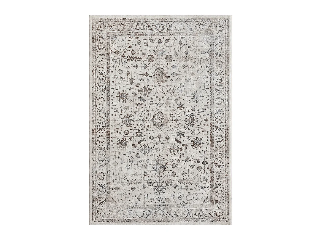 Tapis Mila brillant, classique vintage, Crème, 200 x 290 cm