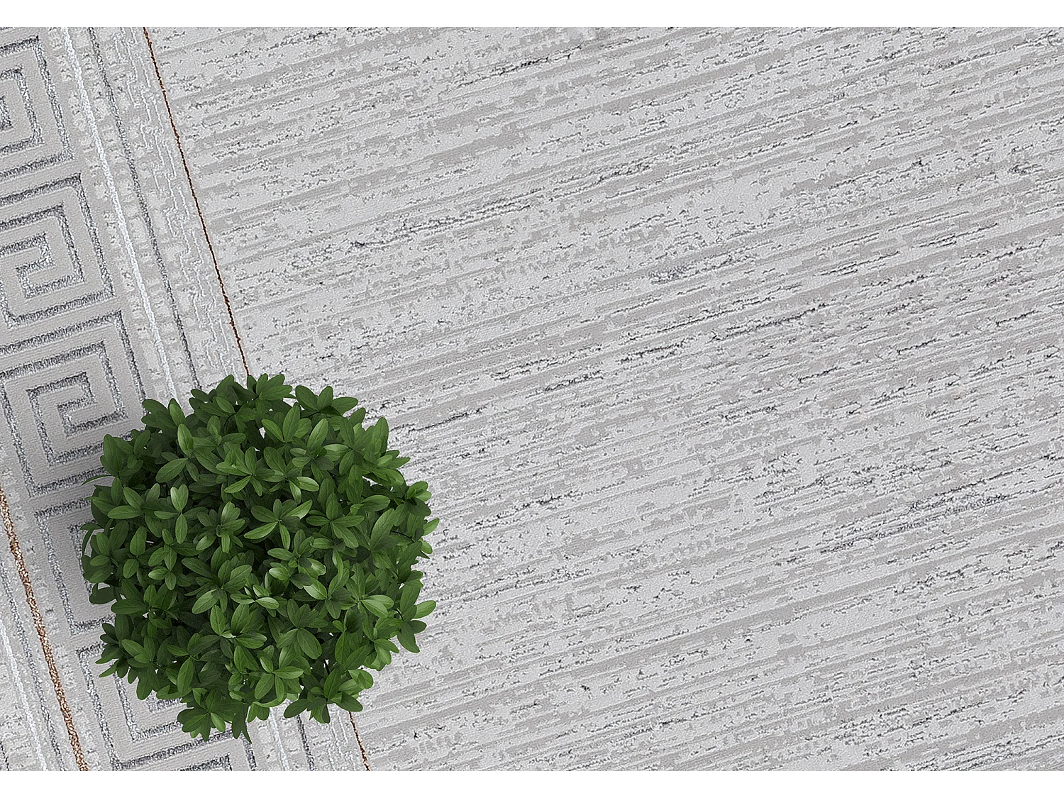 Tapis Mila brillant, classique brillant, Gris, 200 x 290 cm