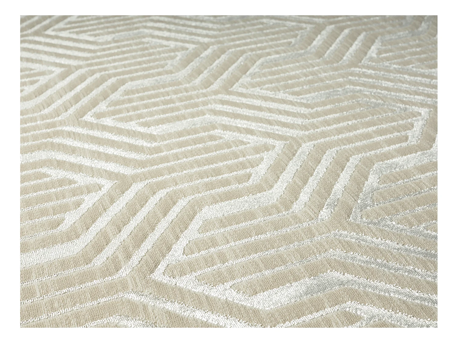 Tapis Mila conception, élégant conception, Crème, 120 x 170 cm