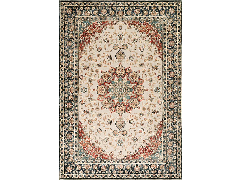 Tapis Zen classique lavable, Crème Multi, 160 x 230 cm