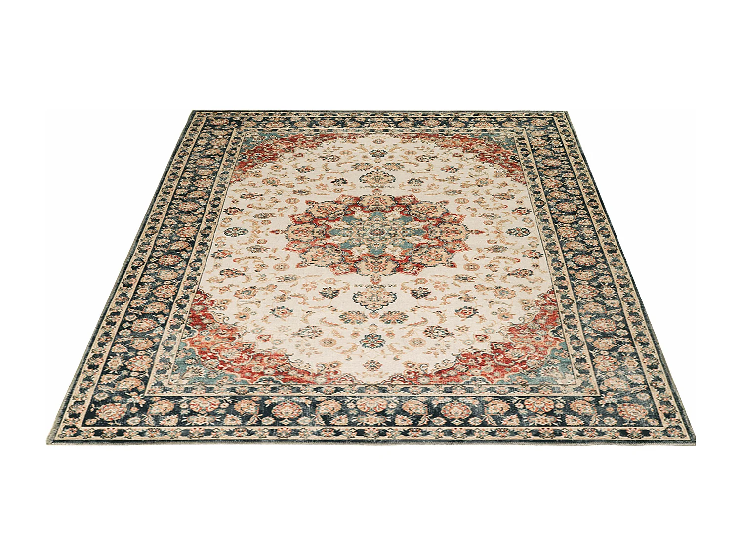 Tapis Zen classique lavable, Crème Multi, 160 x 230 cm