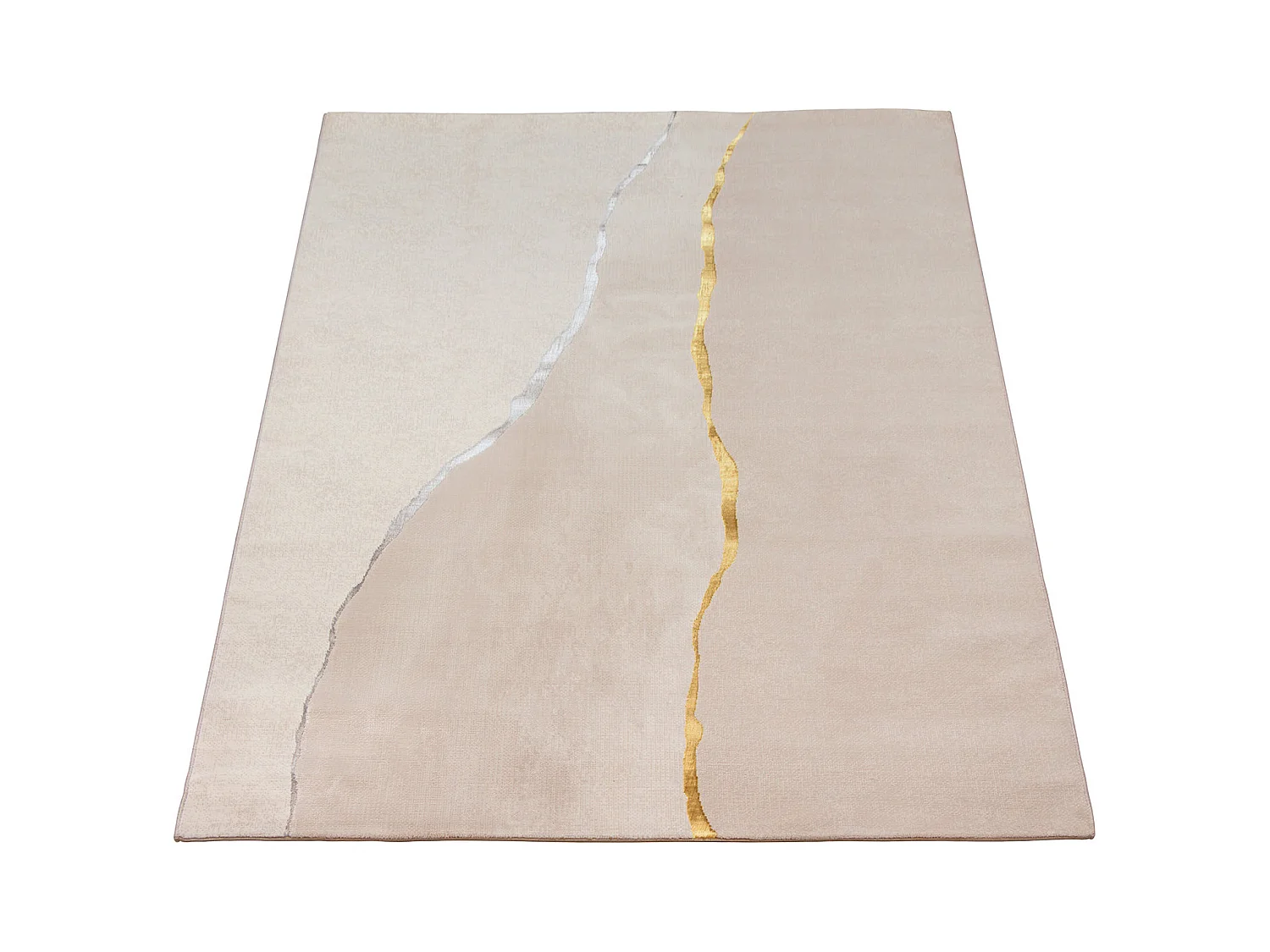 Tappeto Mila Shiny Elegante Marmo, Crema, 80 x 300 cm