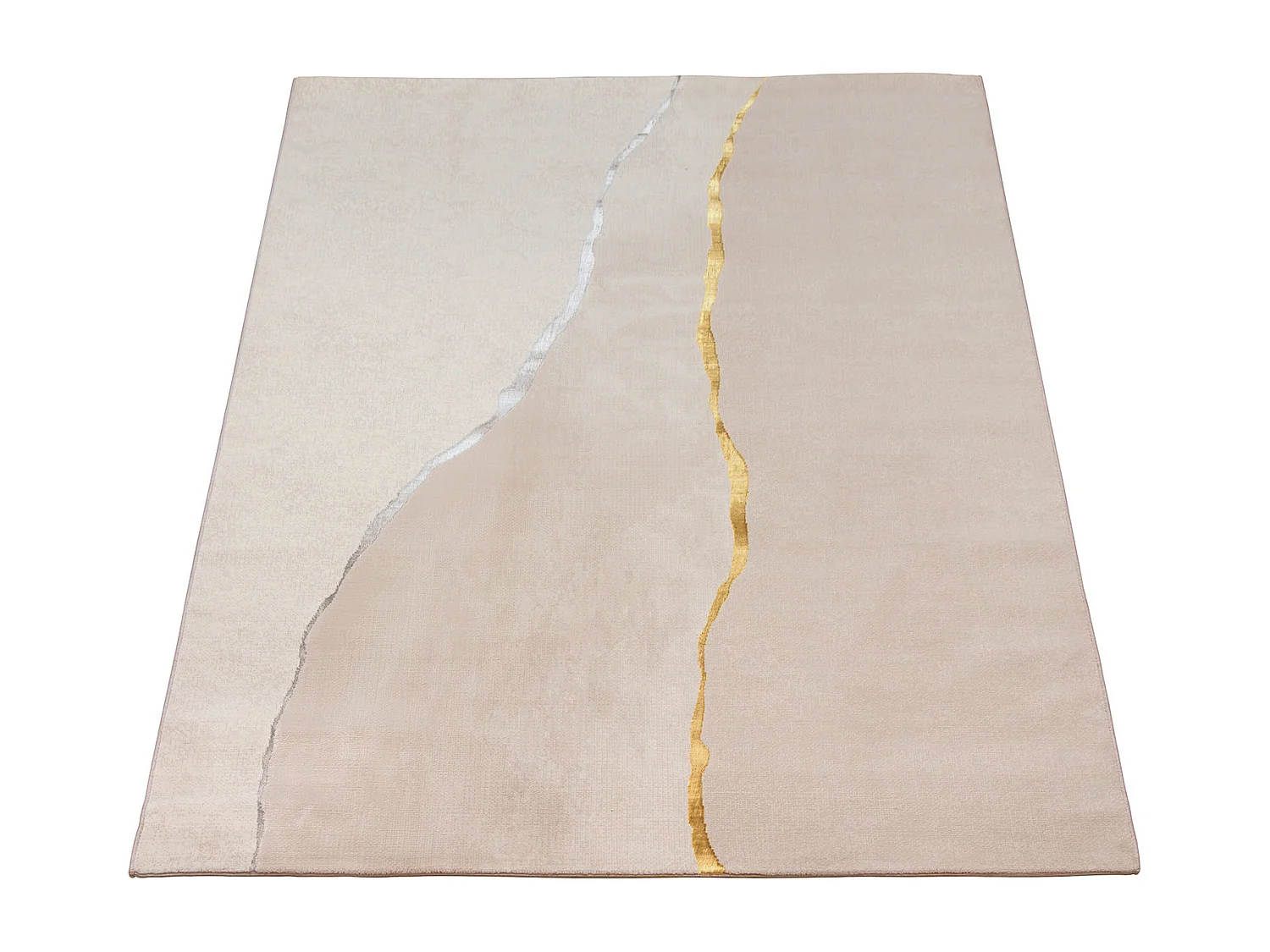 Tappeto Mila Shiny Elegante Marmo, Crema, 80 x 300 cm