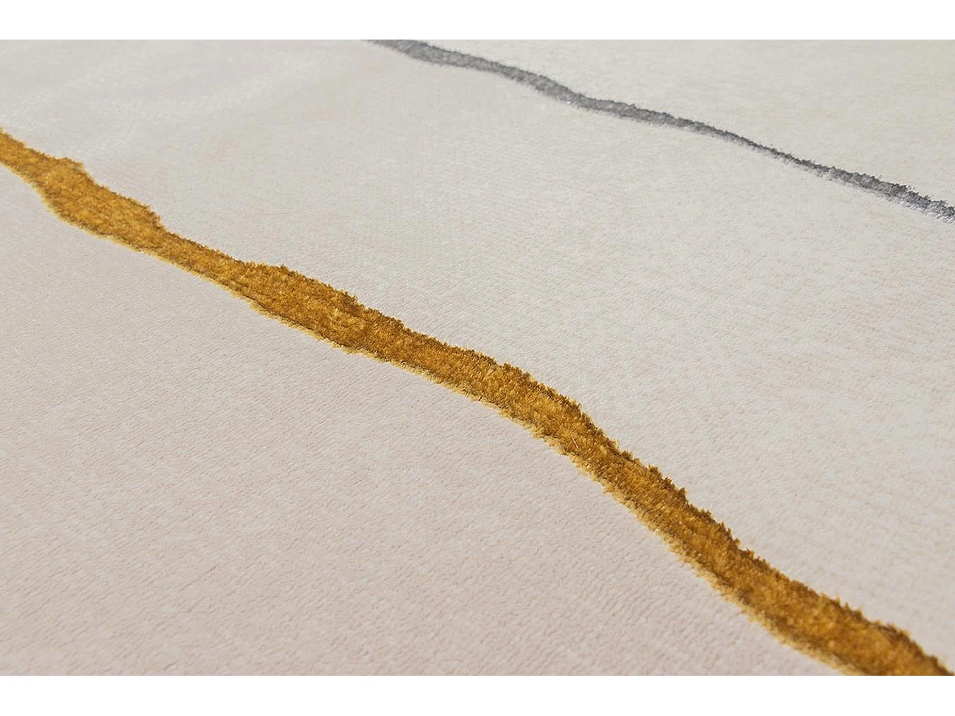 Tapis Mila brillant, marbre élégant, Crème, 160 x 230 cm