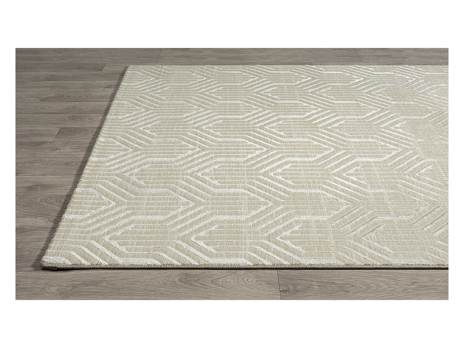 Tapis Mila conception, élégant conception, Crème, 80 x 150 cm