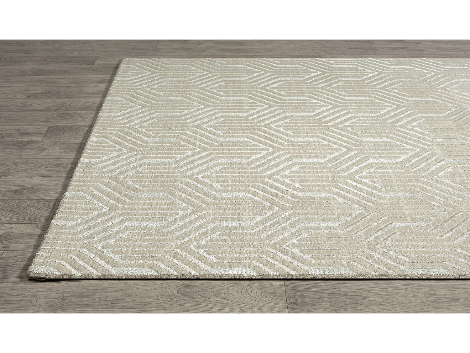 Tapis Mila conception, élégant conception, Crème, 80 x 150 cm