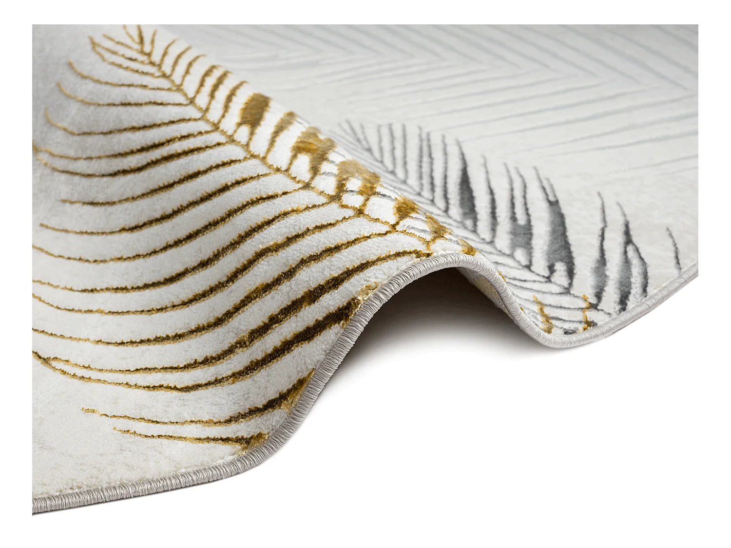 Tapis Mila brillant, élégant brillant, Crème, 200 cm, Rond