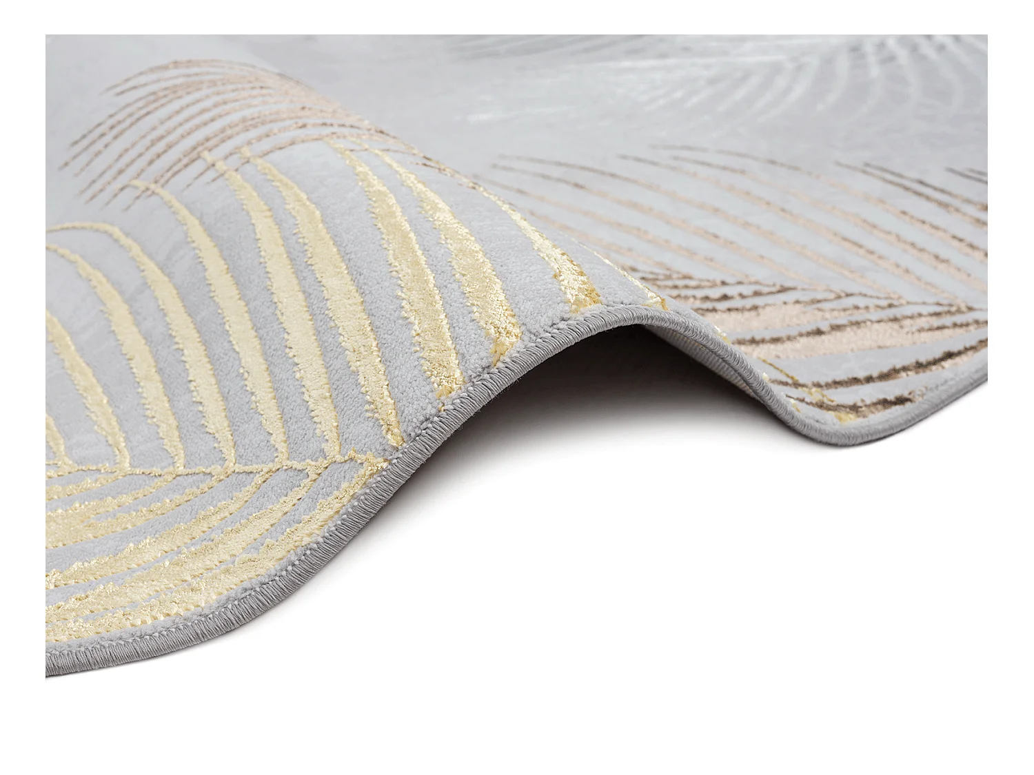 Tapis Mila brillant, élégant brillant, Gris, 200 cm, Rond