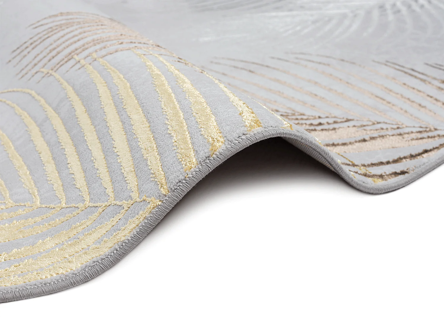 Tapis Mila brillant, élégant brillant, Gris, 200 cm, Rond