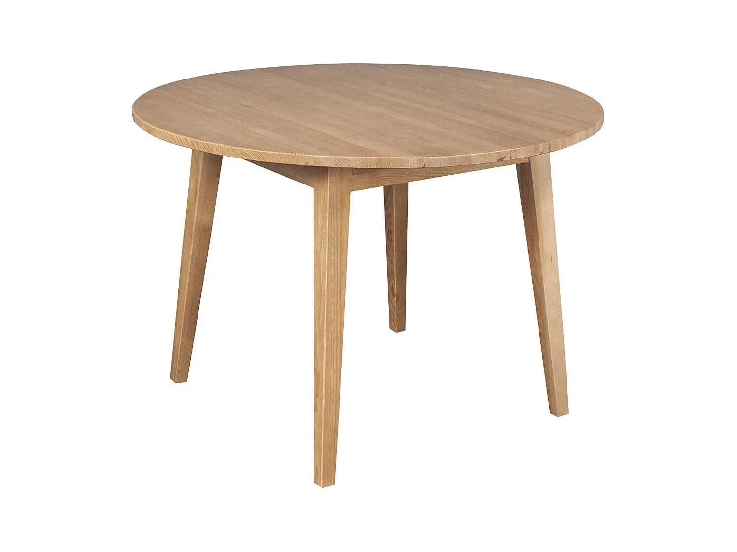 Stół okrągły 100 cm drewniany kolor dębowy Mesa