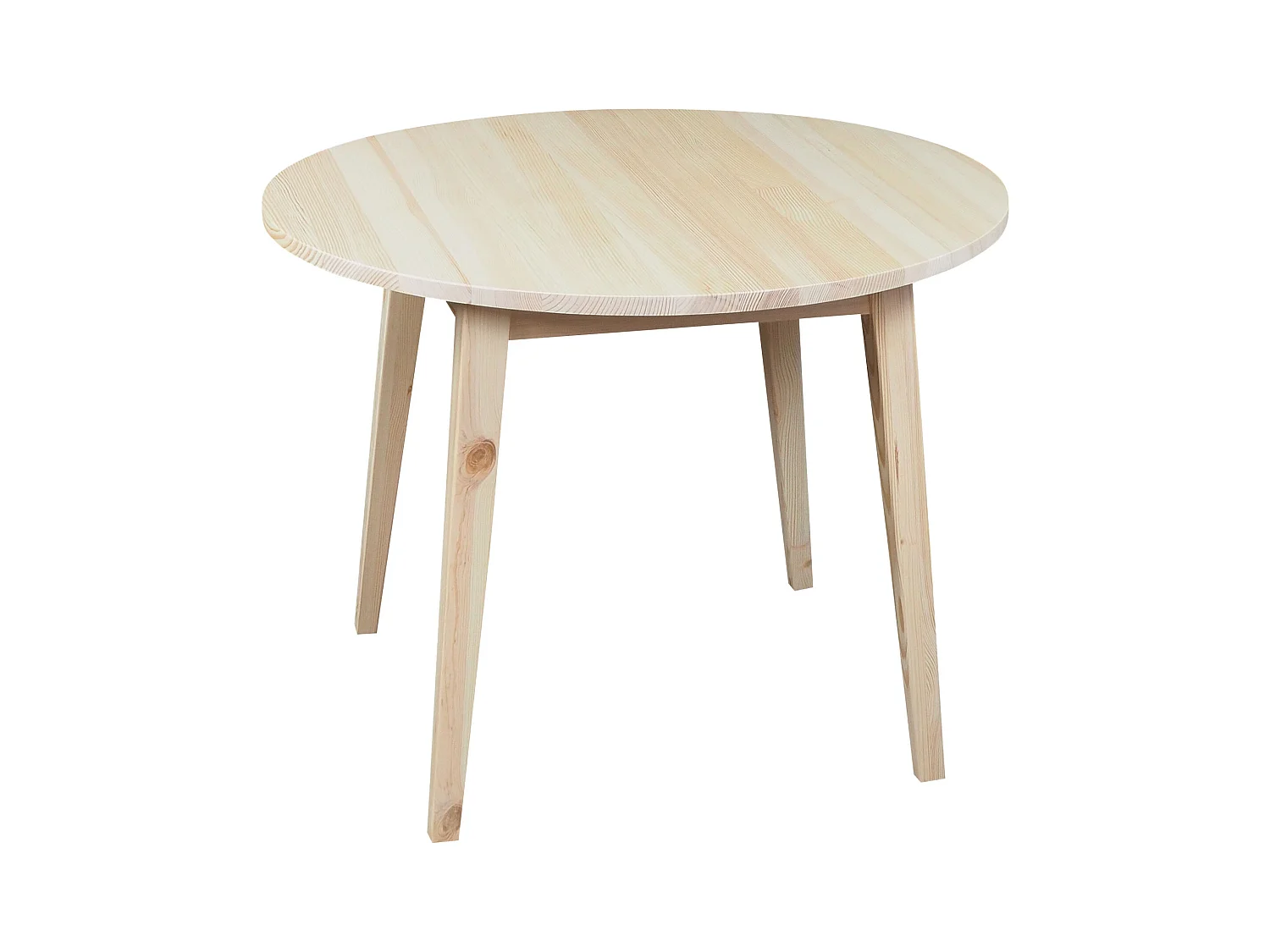 Stół okrągły 100 cm drewniany sosnowy Mesa