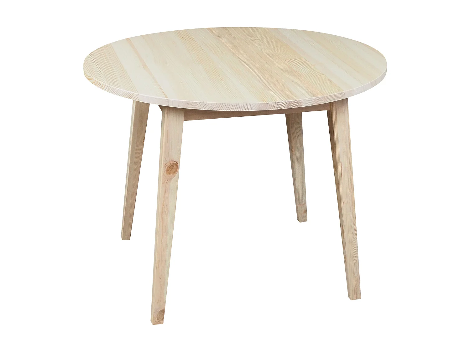 Stół okrągły 100 cm drewniany sosnowy Mesa