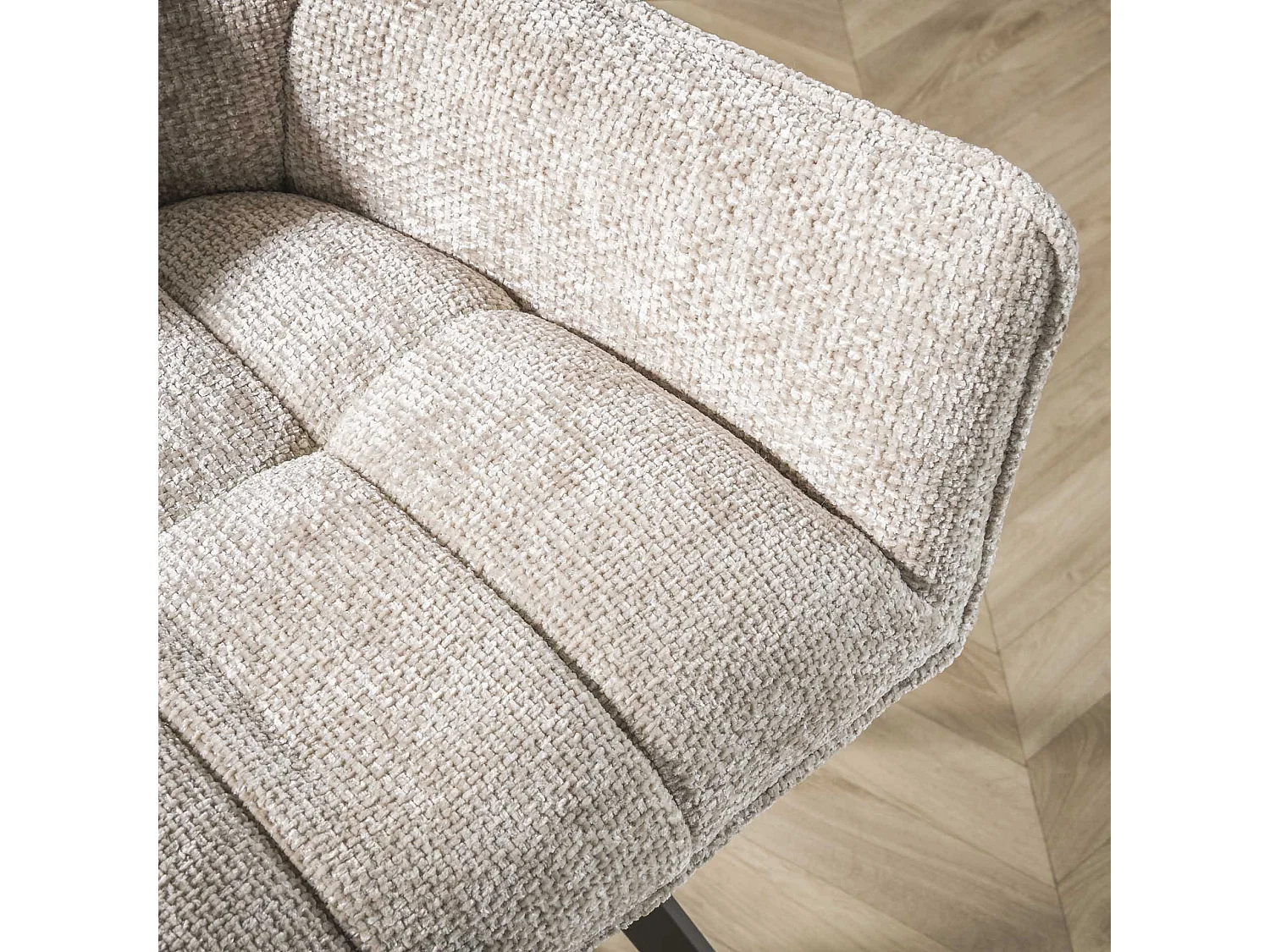 Tabouret de bar pivotant Raster - 2 pièces - Couleur sable riche