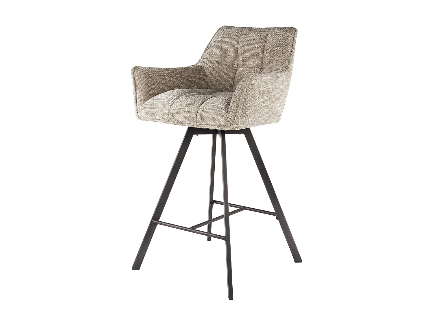 Tabouret de bar pivotant Raster - 2 pièces - Couleur sable riche