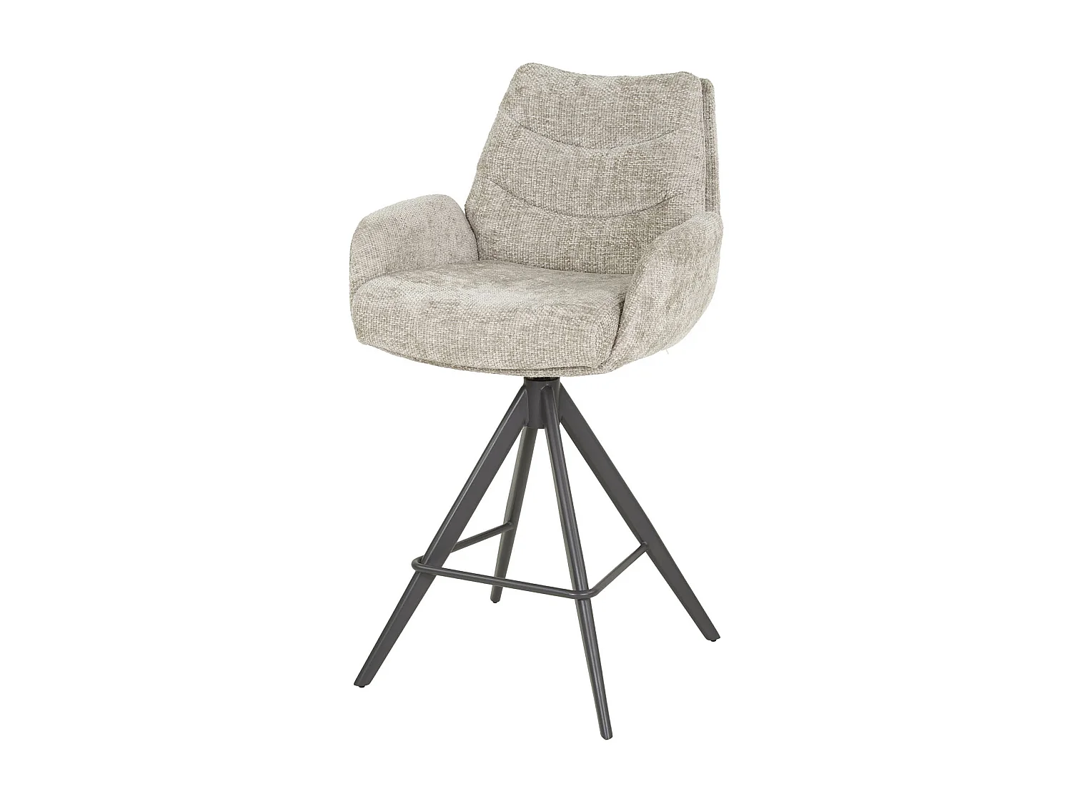 Tabouret de bar Lounge - Couleur sable riche - Lot de 2