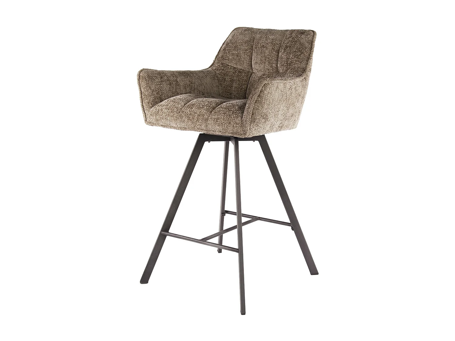 Tabouret de bar pivotant Raster - 2 pièces - Champagne riche