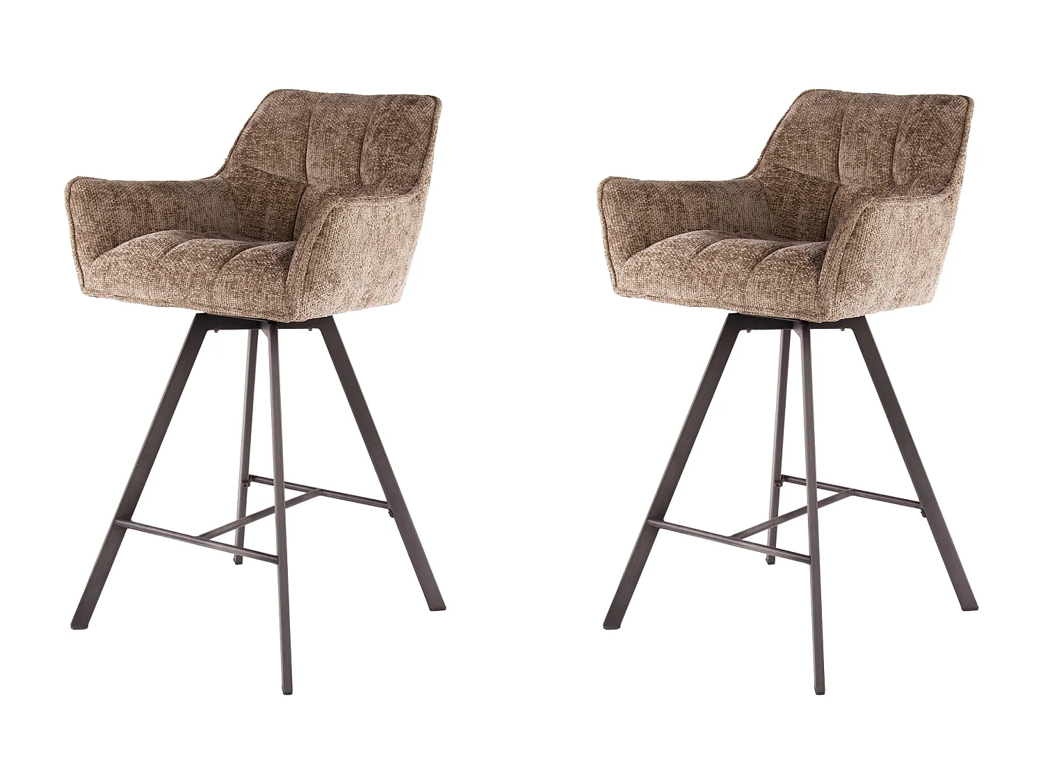 Barhocker Raster Swivel - 2 Stück - Rich Champagne