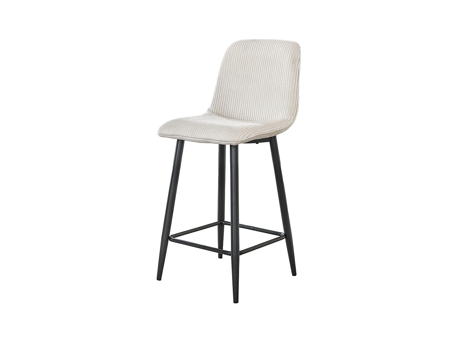 Tabouret de bar Rib - Rock Off White - Lot de 2