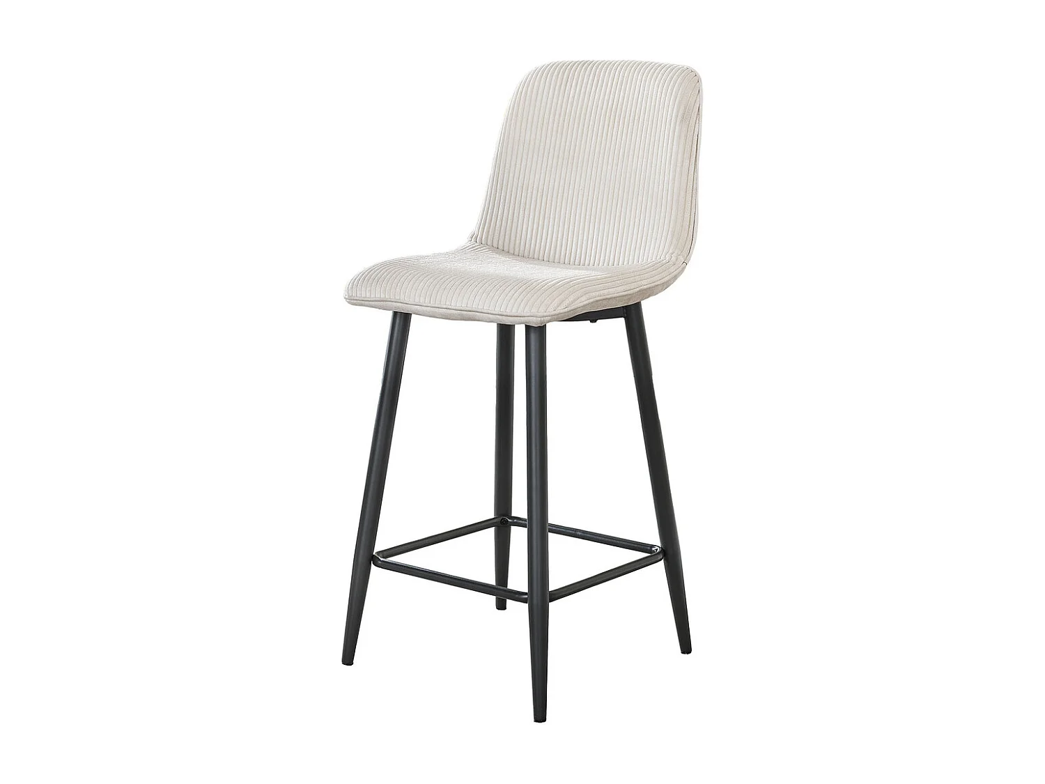 Tabouret de bar Rib - Rock Off White - Lot de 2