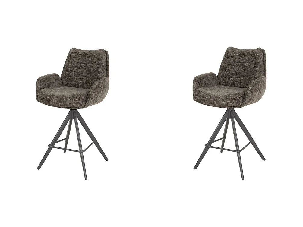 Chaise de bar Lounge - Rich Taupe - Lot de 2