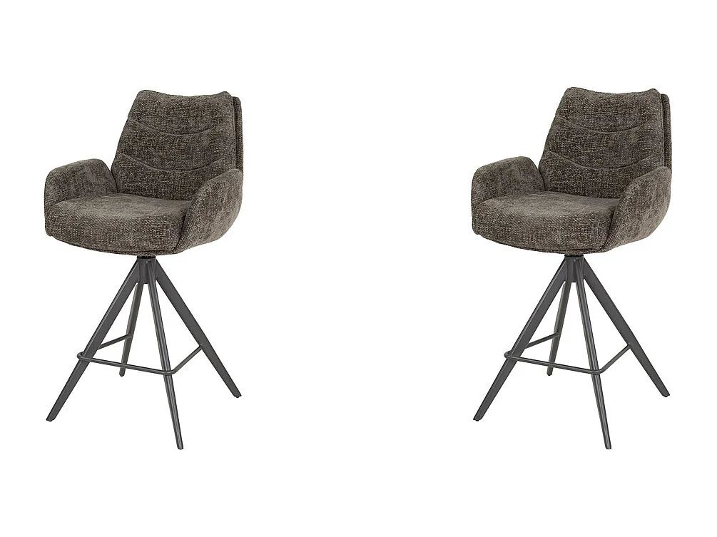 Chaise de bar Lounge - Rich Taupe - Lot de 2