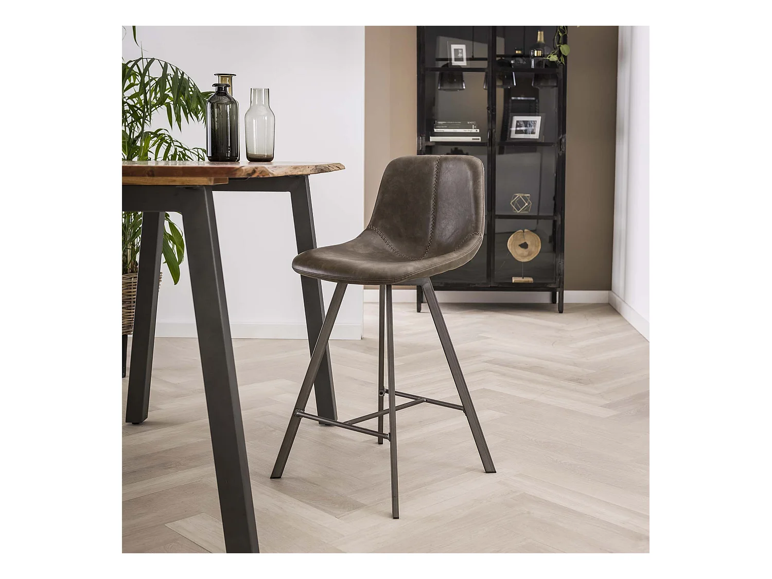 Barstoel Zig-Zag - Taupe - 4 Stuks