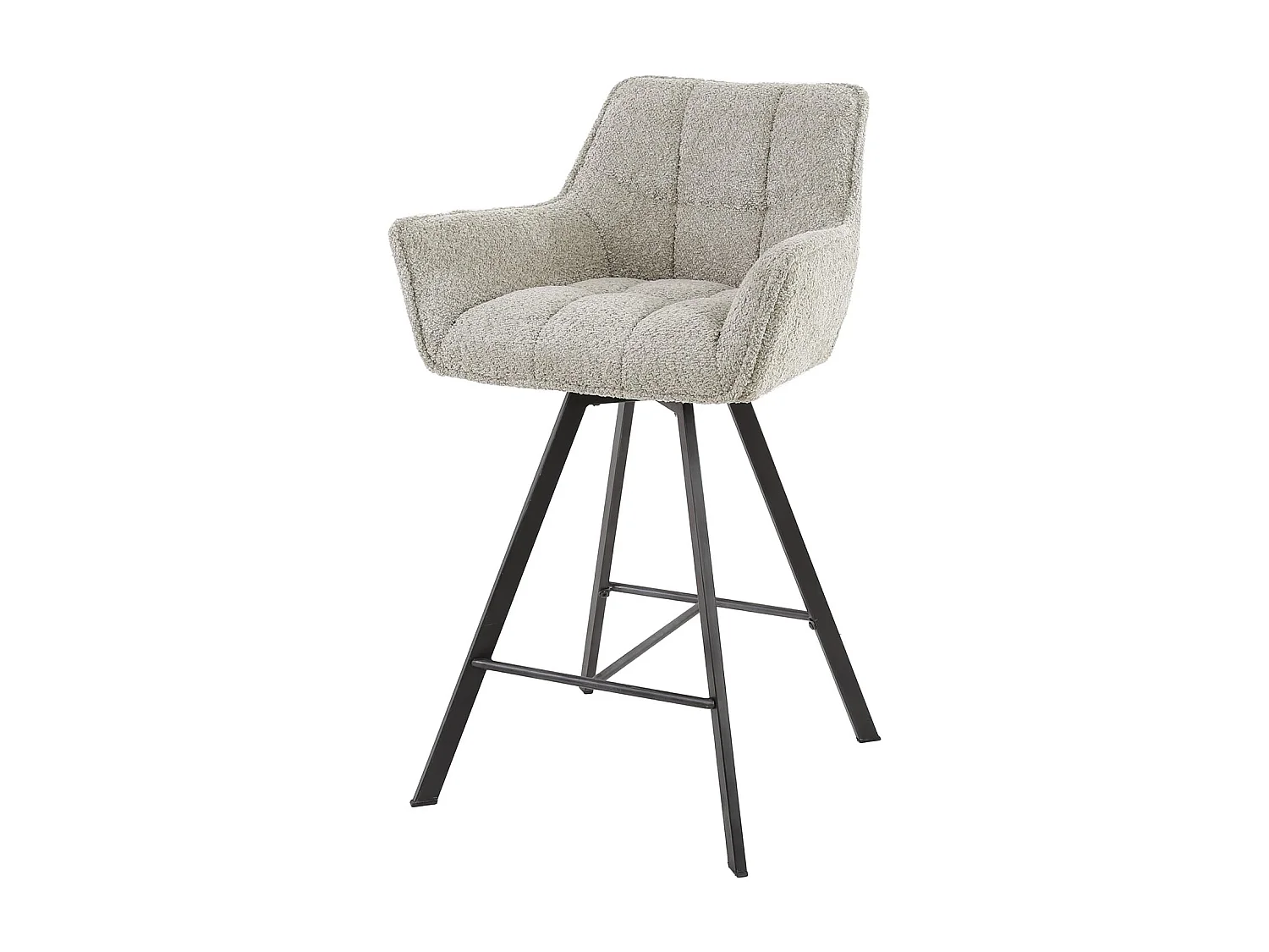 Tabouret de bar pivotant Raster Boucle Sand - 2 pièces