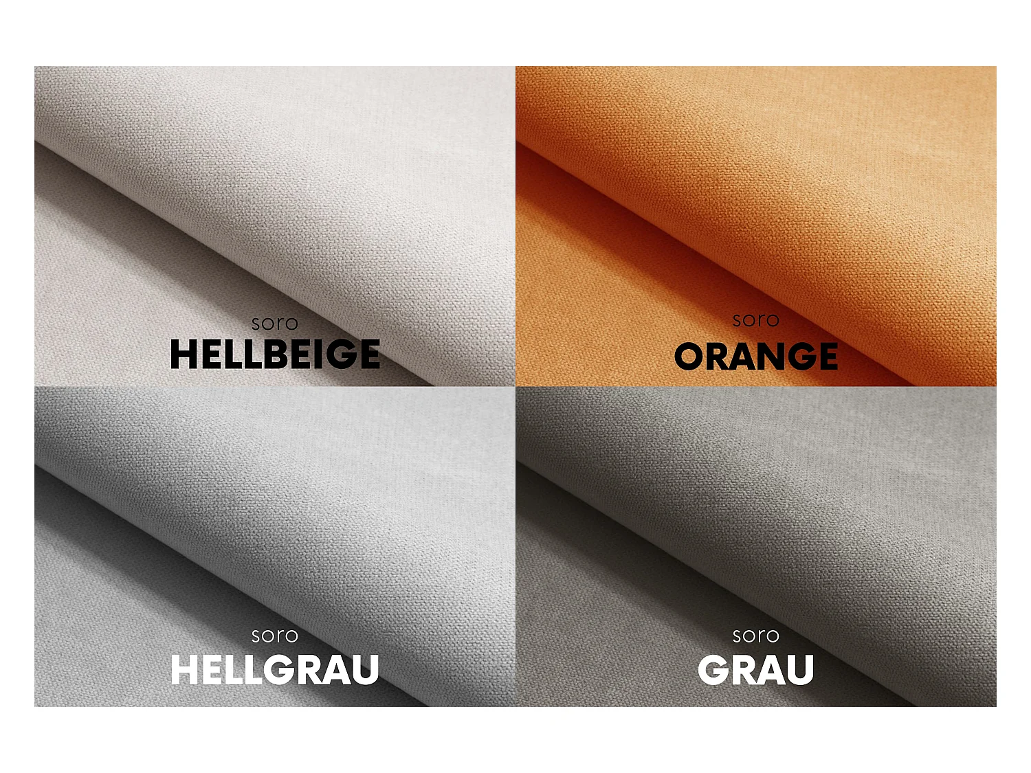 Lit à sommier tapissier avec matelas et sommier, tissu LUDANO Soro Orange 180x200 cm H3-Bonell