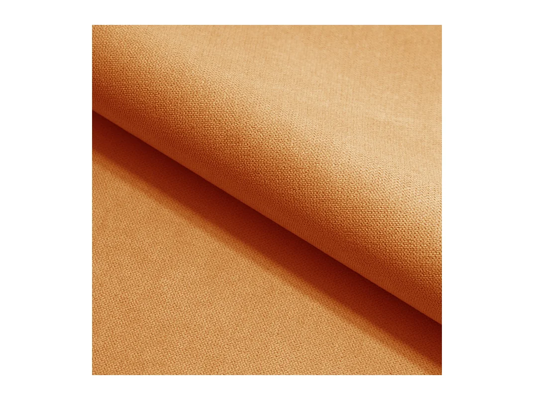 Lit à sommier tapissier avec matelas et sommier, tissu LUDANO Soro Orange 180x200 cm H3-Bonell