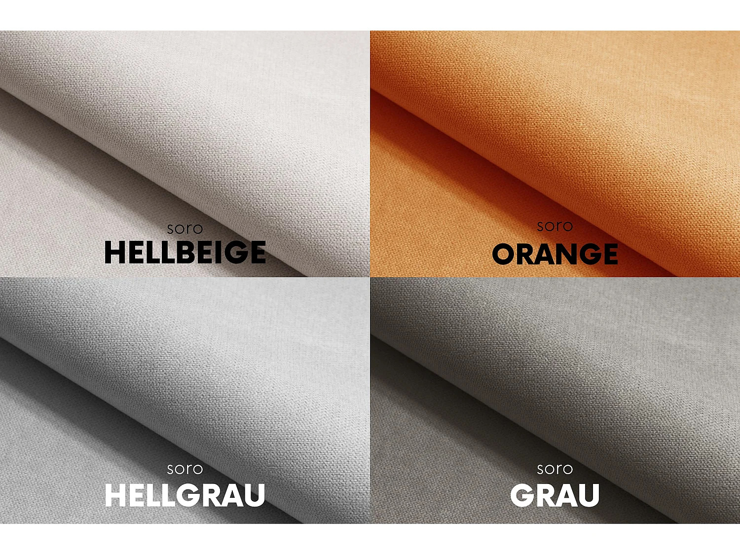 Lit à sommier tapissier avec matelas et sommier, tissu LUDANO Soro Orange 180x200 cm H3-Bonell