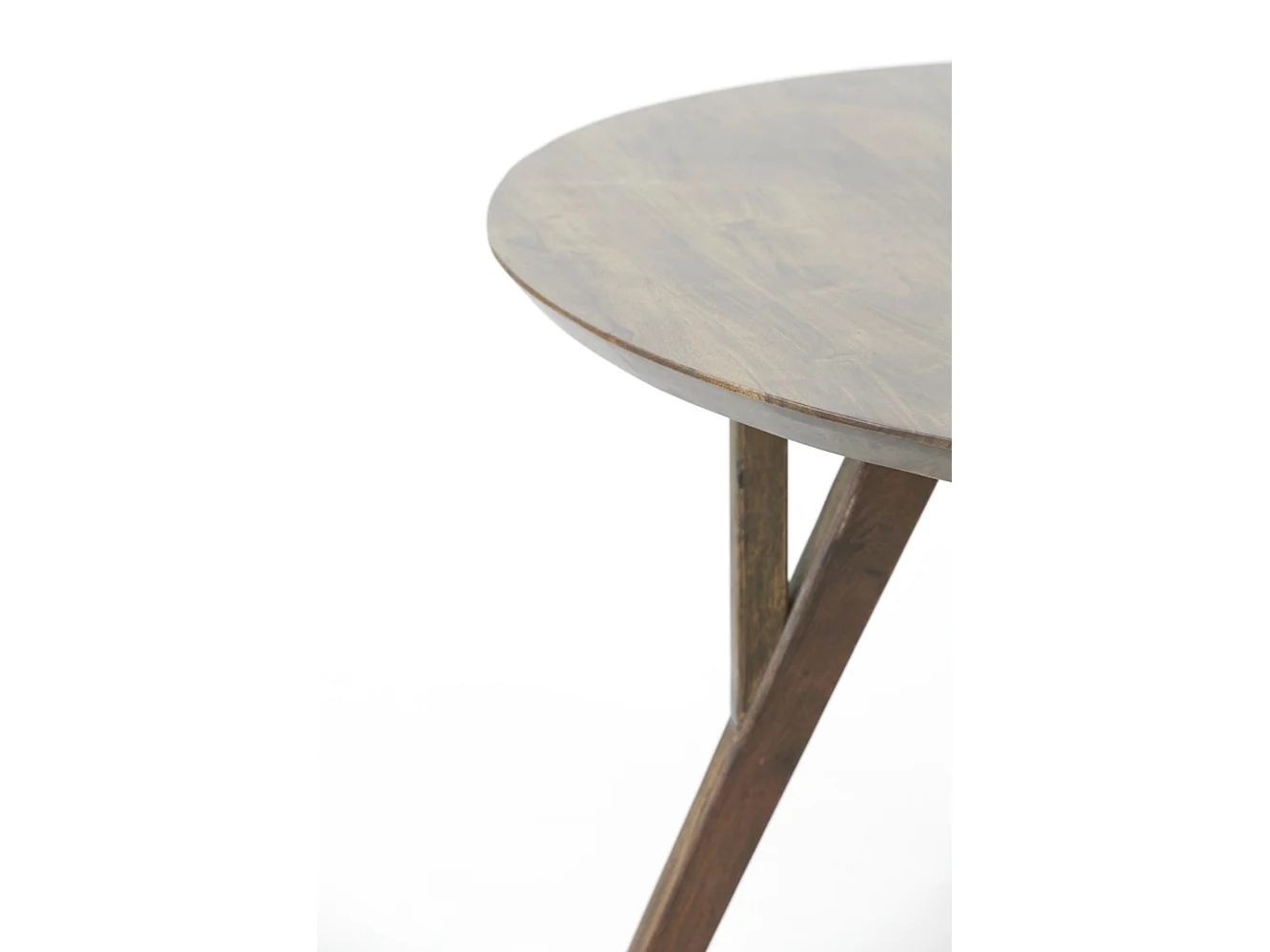 Eettafel QUENZA - Ø120x76cm - Bruin