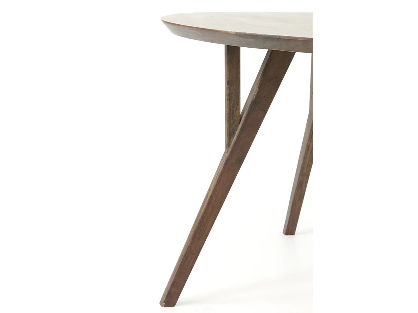 Eettafel QUENZA - Ø120x76cm - Bruin