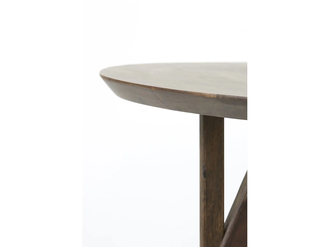 Eettafel QUENZA - Ø120x76cm - Bruin