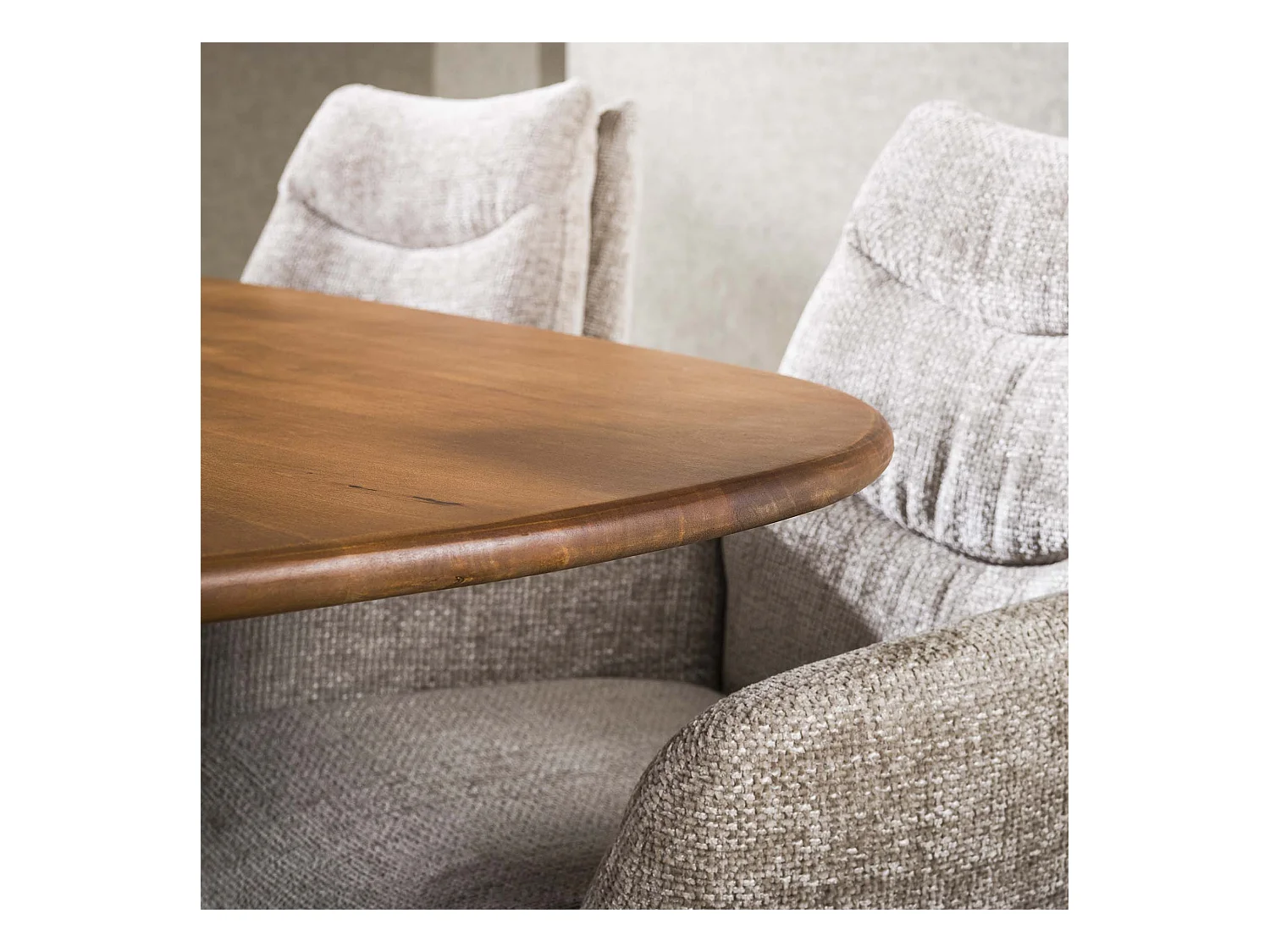 Table à manger 180 cm Cliff Oval Tube - Manguier massif couleur sable