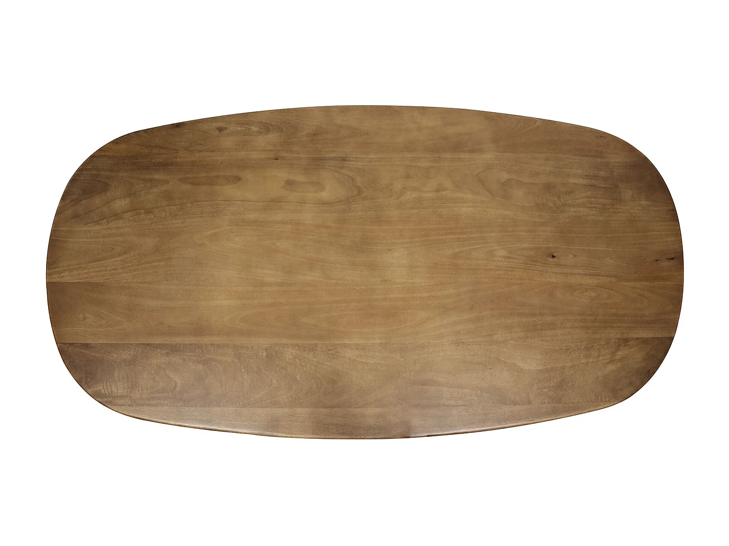 Table à manger 180 cm Cliff Oval Tube - Manguier massif couleur sable