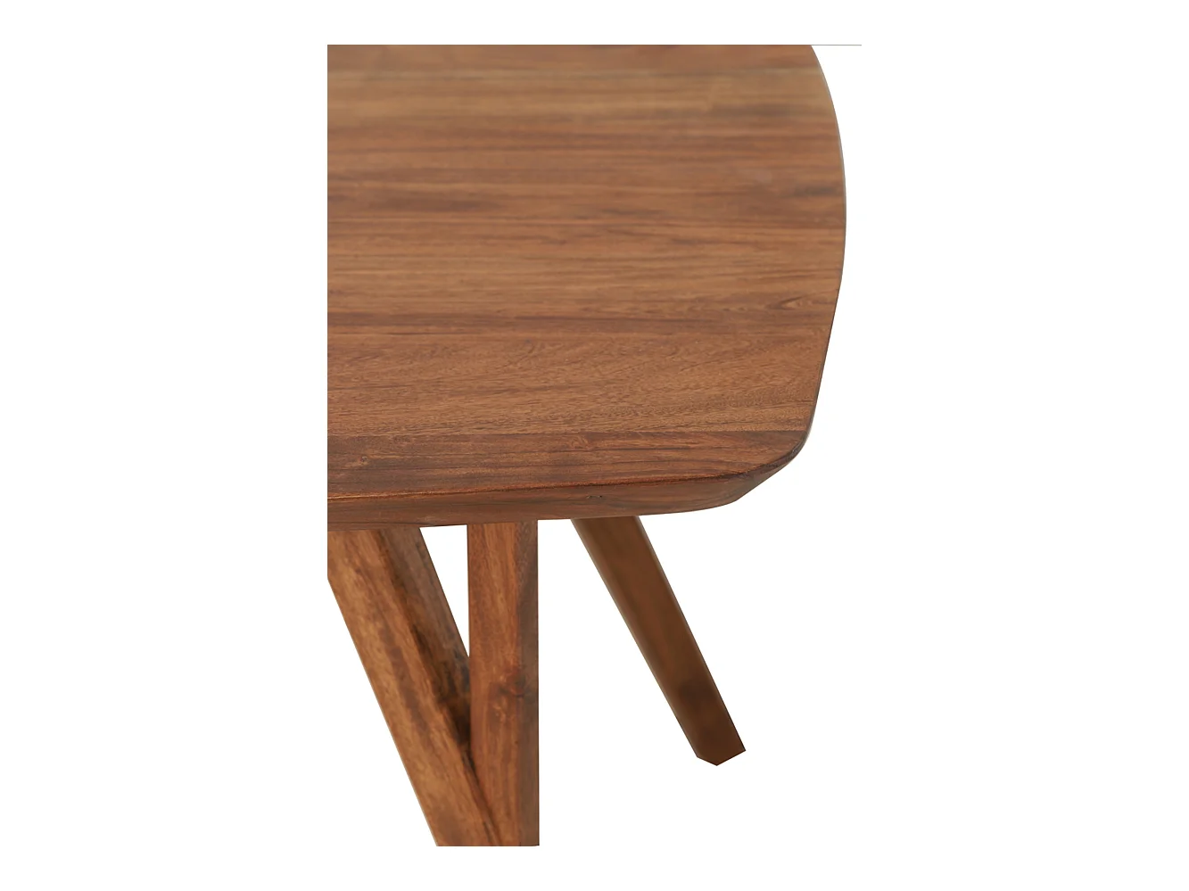 Eettafel QUENZA - 220x100x76cm - Bruin