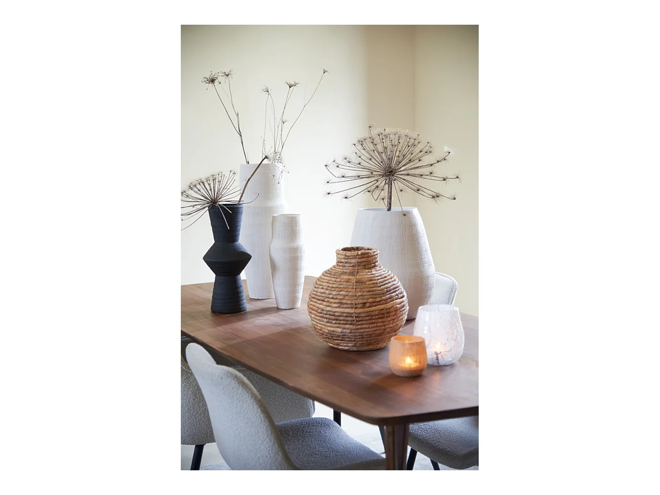 Eettafel QUENZA - 220x100x76cm - Bruin