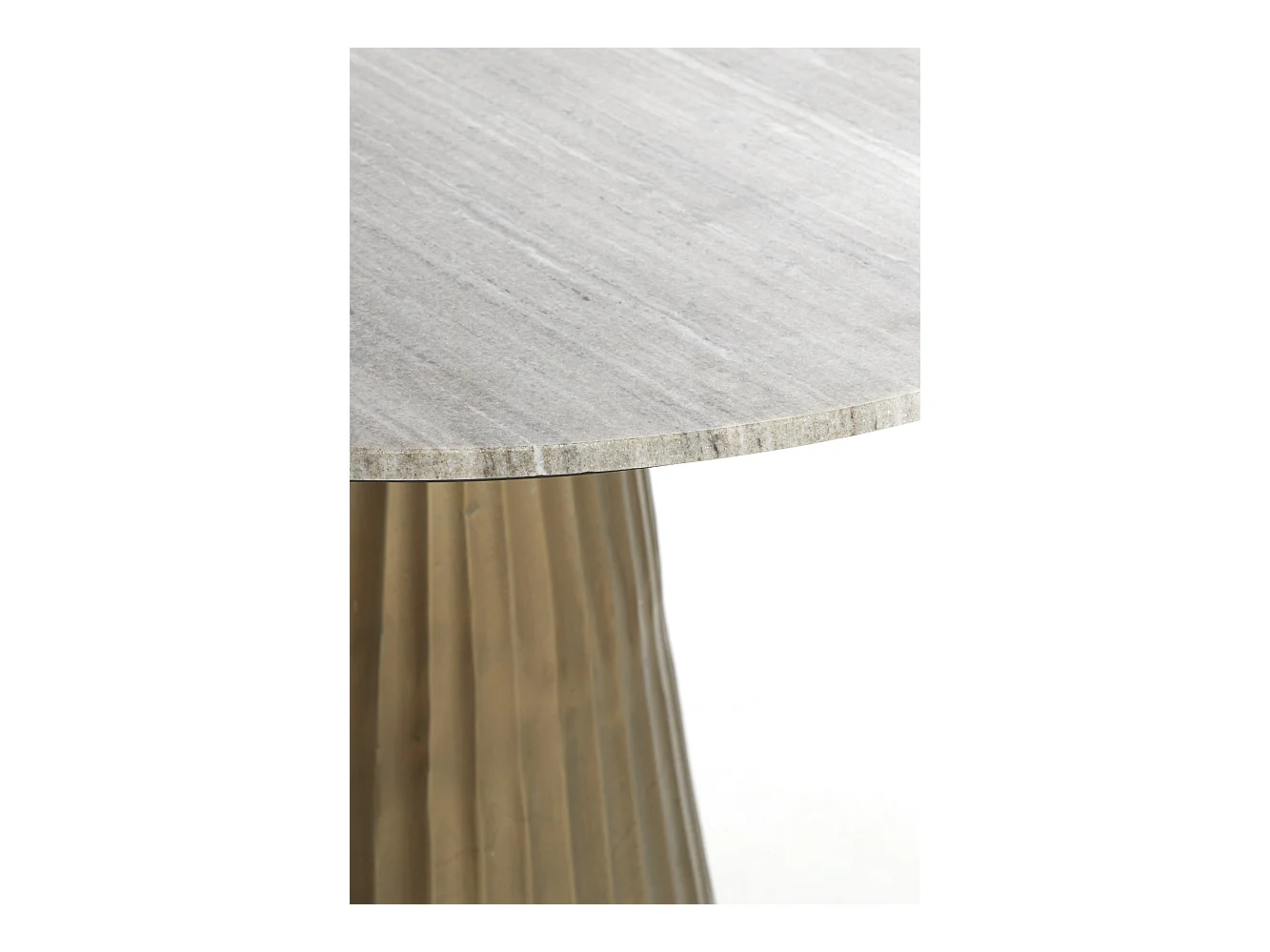 Eettafel RIANNE - Ø100x75cm - Bruin